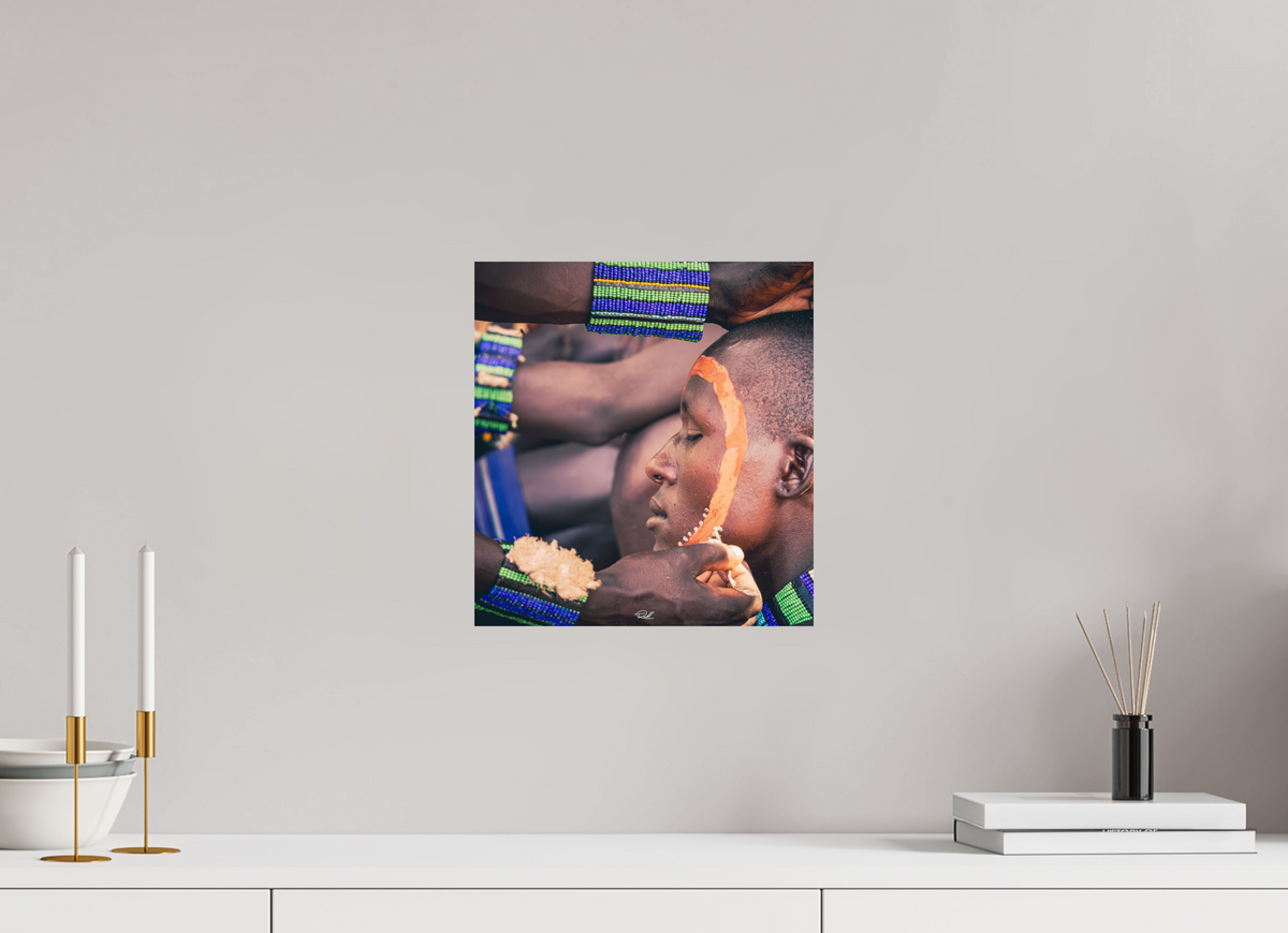 30 x 32,3 cm, Photo Print On Fuji Crystal DP II Colors of Mursi
