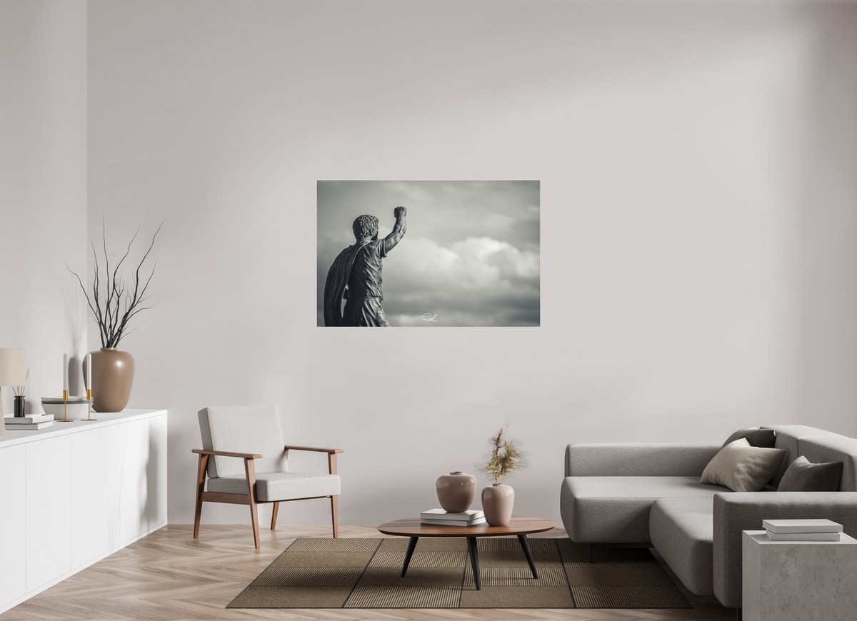 137 x 90 cm, Photo Print Under Acrylic Glass Defiance Cast in Stone