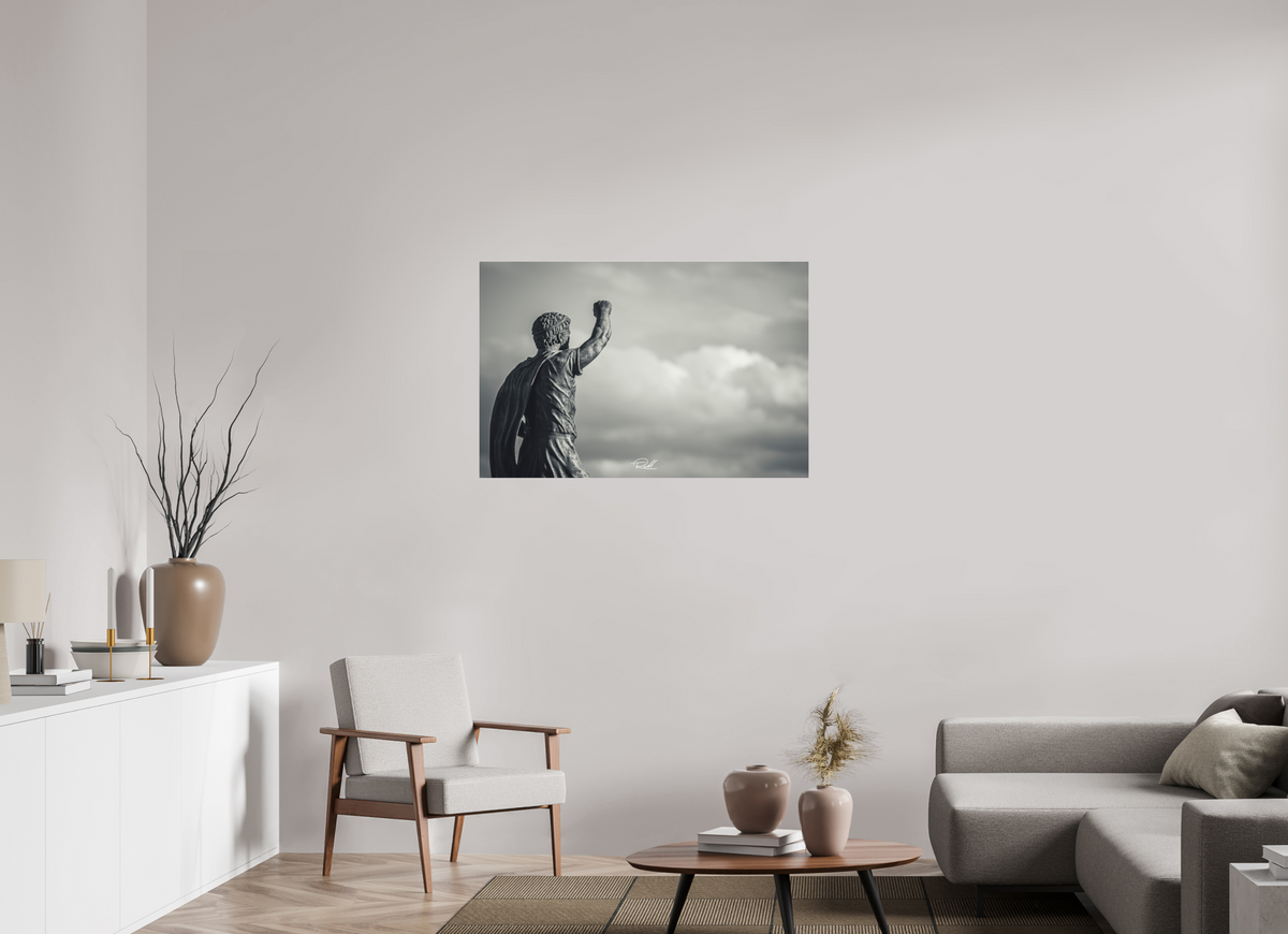 106,6 x 70 cm, Photo Print Under Acrylic Glass Defiance Cast in Stone